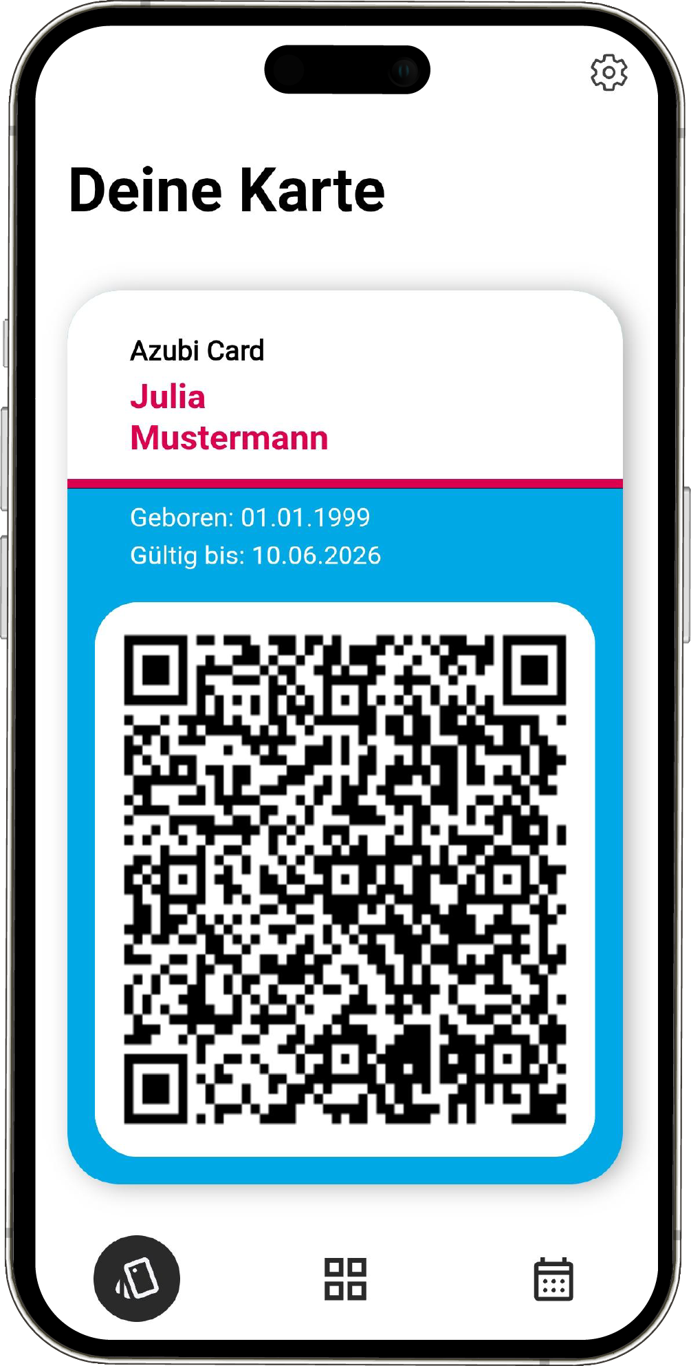 Screenshot der App